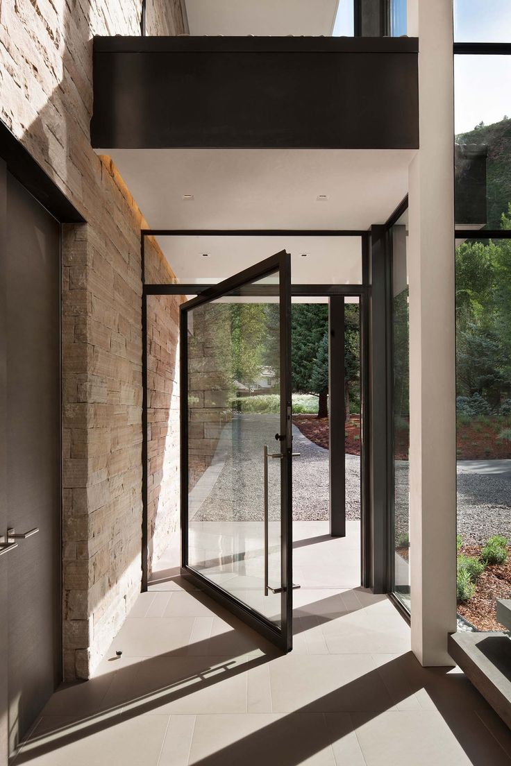 Pivot Glass Door